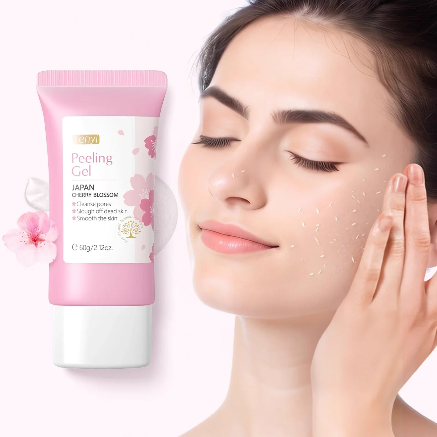 Gel exfoliant nettoyant en profondeur pour le visage LAIKOU, hydratant 60 g