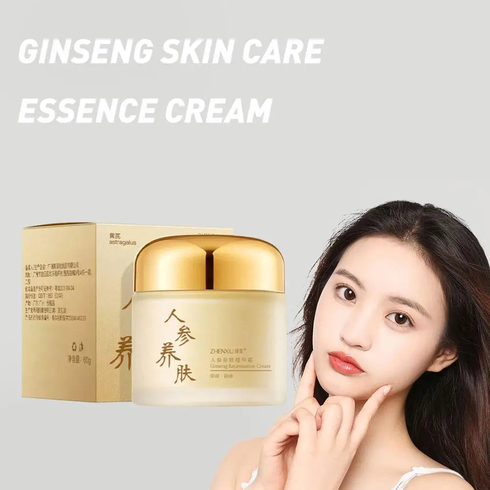 Ginseng Crème pour le visage Anti-rides Hydratant Lissant Ginseng Sérum Anti-âge Réduire les ridules Hydratant Soins de la peau 60g