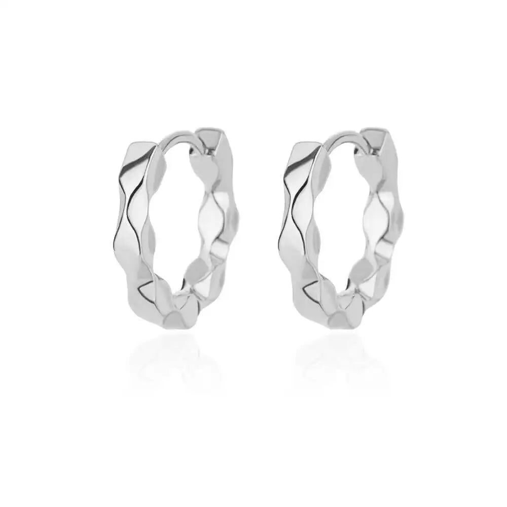 Boucles d'oreilles rondes élégantes pour femmes créoles en acier inoxydable de luxe Vintage Wedding Engagement Aesthetic Jewerly aretes