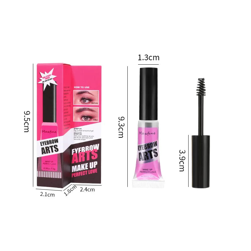 Gel à sourcils Long-durée Sourcils fixes Imperméable à séchage rapide Gel à sourcils transparent Maquillage pour les yeux