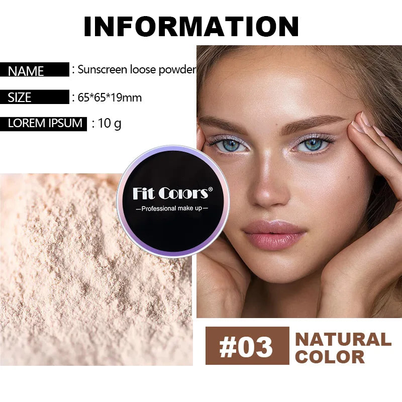 Fit Colors Concealer Smoothing Powder Poudre de maquillage imperméable et résistant