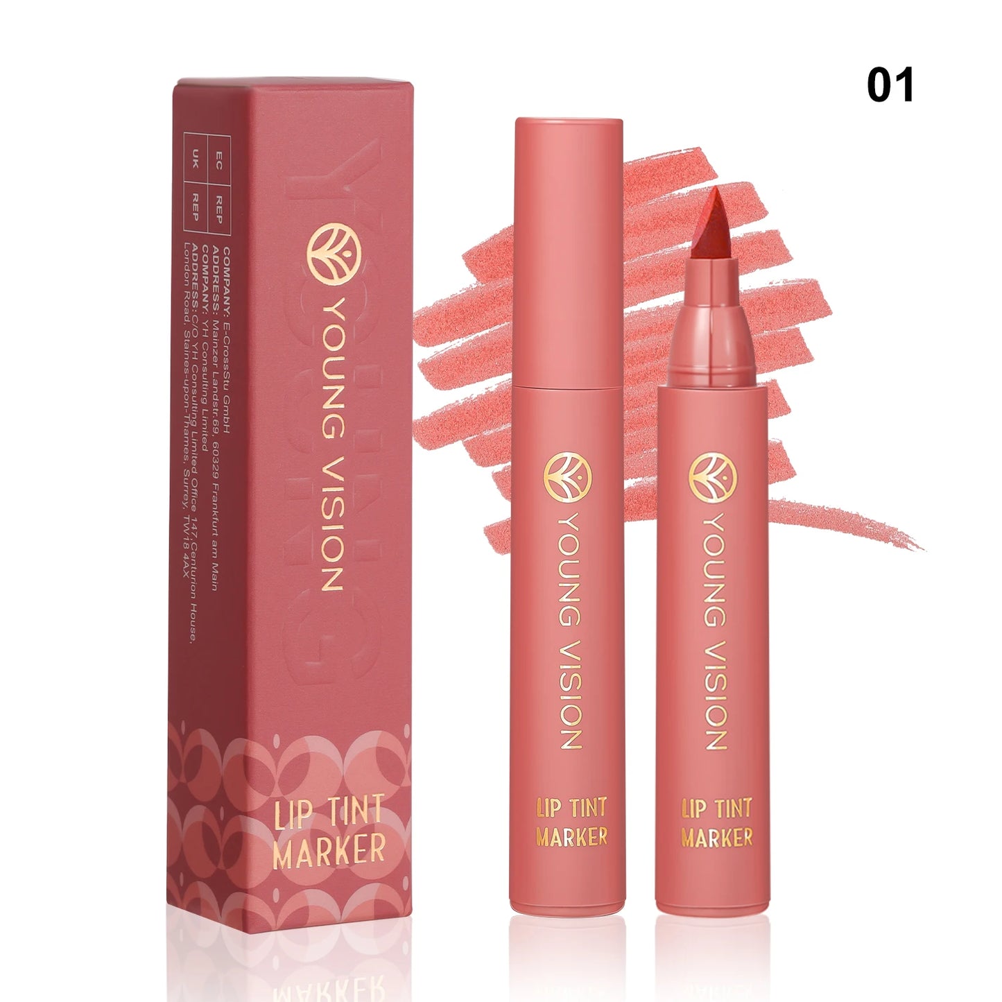 Stylo à Lèvres Précis – 6 Couleurs Intenses | Mat & Longue Tenue