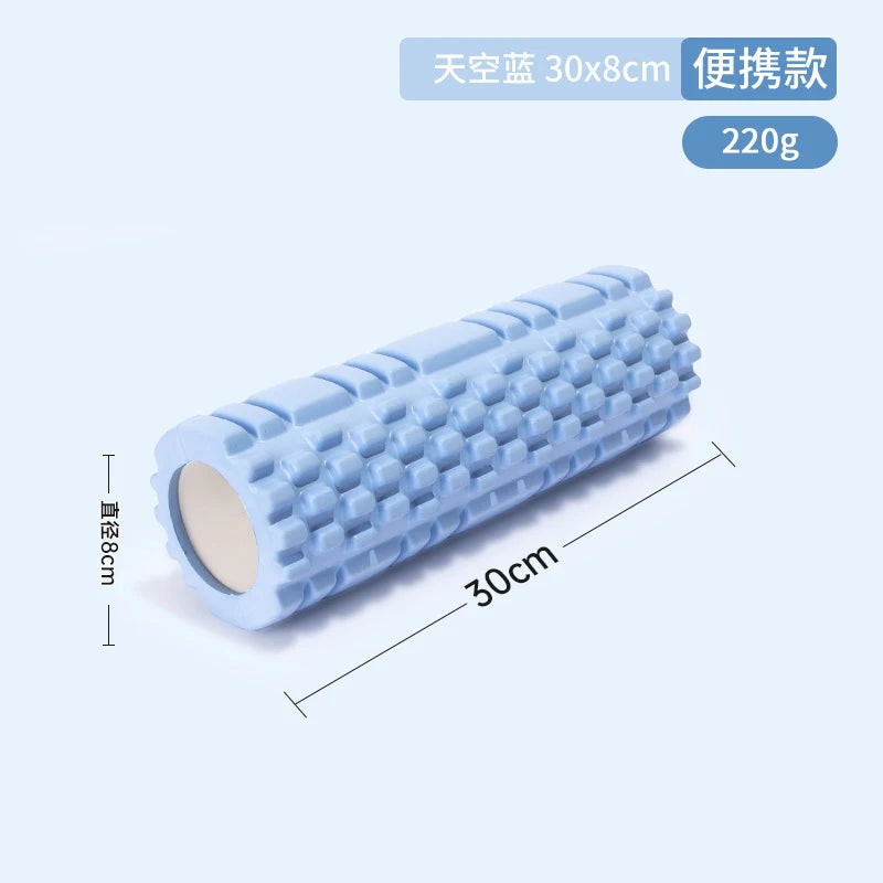 Rouleaux en mousse pour massage musculaire 30CM - Rouleau en mousse dorsale HAUTE densité pour le soulagement des maux de dos et la récupération musculaire dans les jambes et les bras