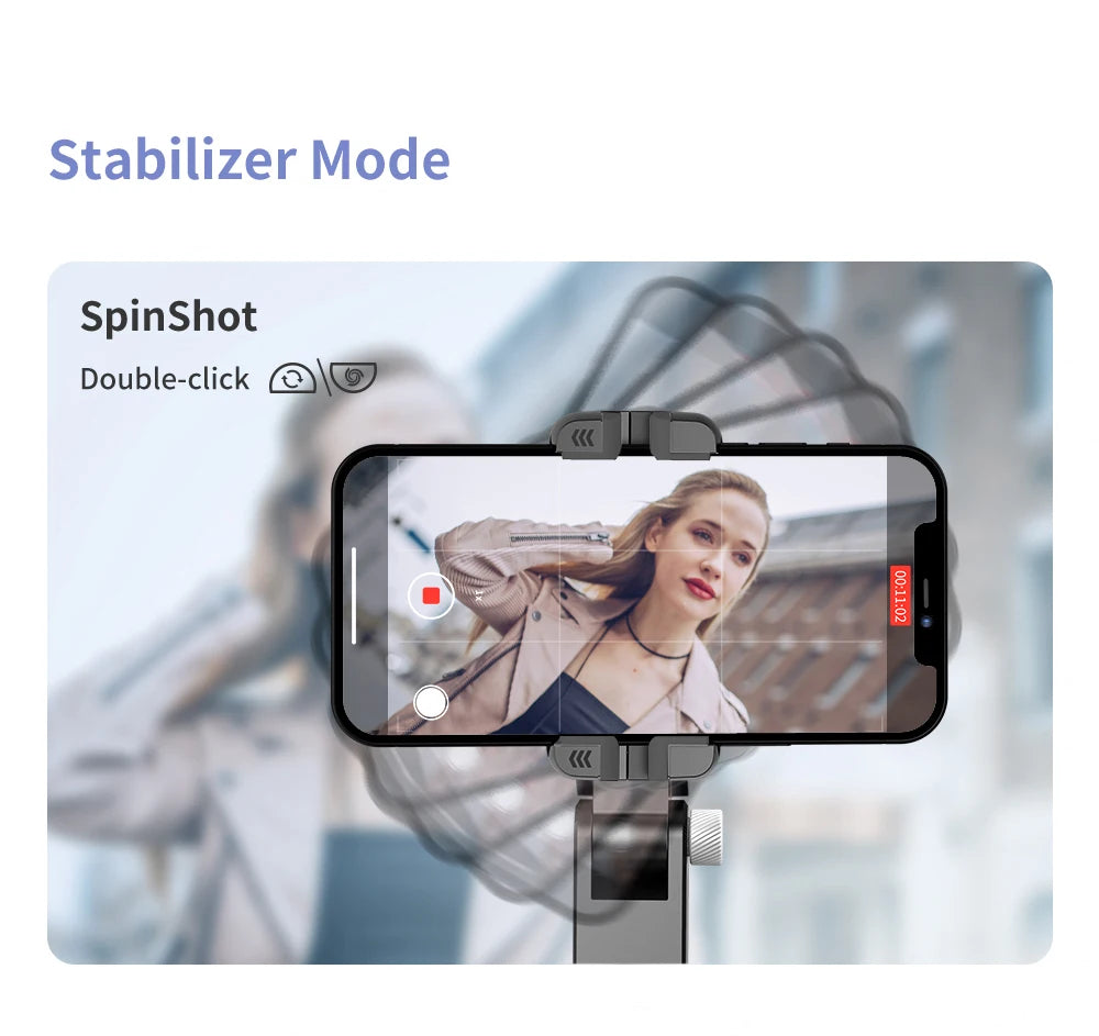 Selfie Stick Téléphone Cardan Stabilisateur Pour iPhone Android Action Caméra Trépied Téléphone Portable Cellule Mobile Smartphone Poignée Poignée Vidéo