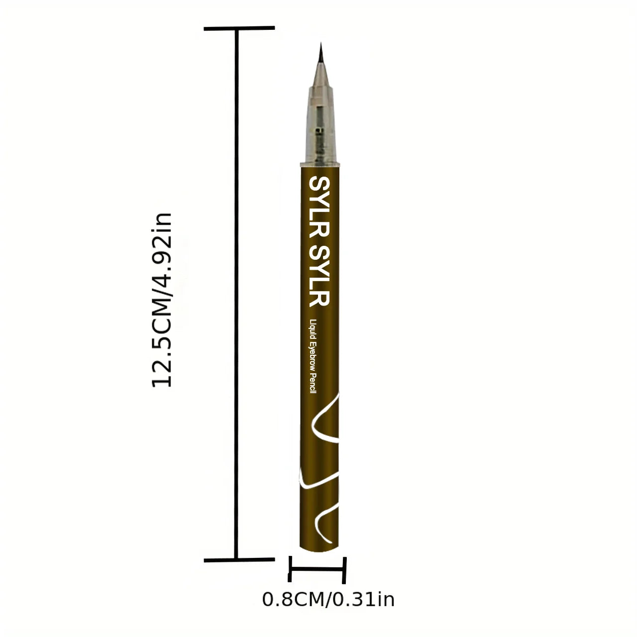 Stylo à sourcils ultra fin de 0,008 mm, longue durée, résistant aux taches, imperméable, haute pigmentation.