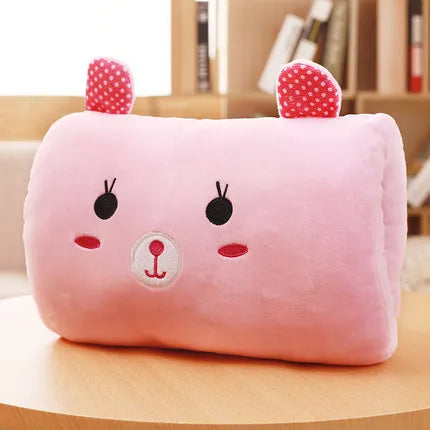 Coussin mignons pour enfants Jouets en peluche de dessin animé d'hiver Chauffe-main, non électrique