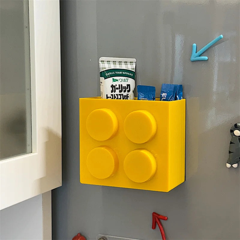 Boîte d'absorption magnétique en forme de bloc de construction
