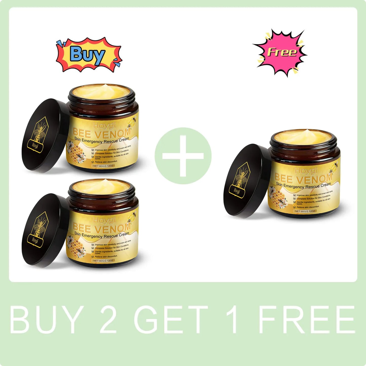 Crème de venin d'abeille Soulage les rougeurs, répare les dommages, renforce la peau, barrière cutanée, hydratant en profondeur, soins de la peau, crème pour le corps nourrissante