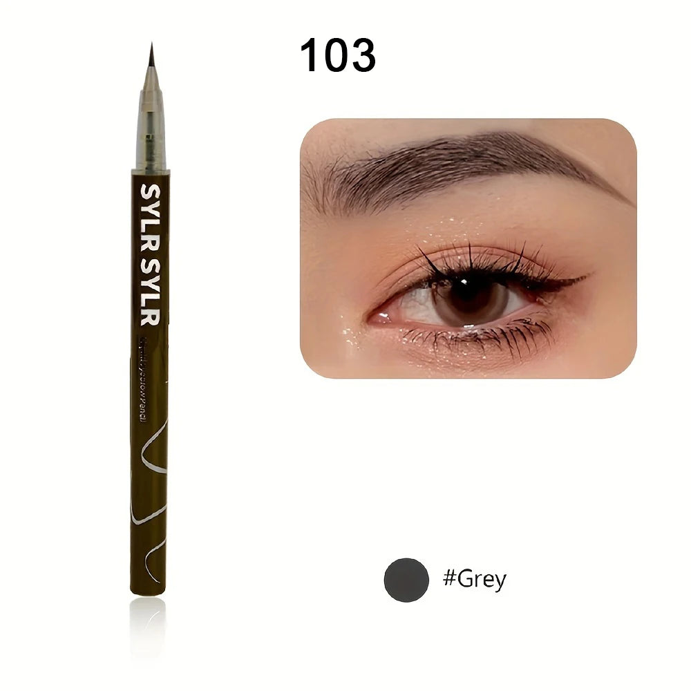Stylo à sourcils ultra fin de 0,008 mm, longue durée, résistant aux taches, imperméable, haute pigmentation.