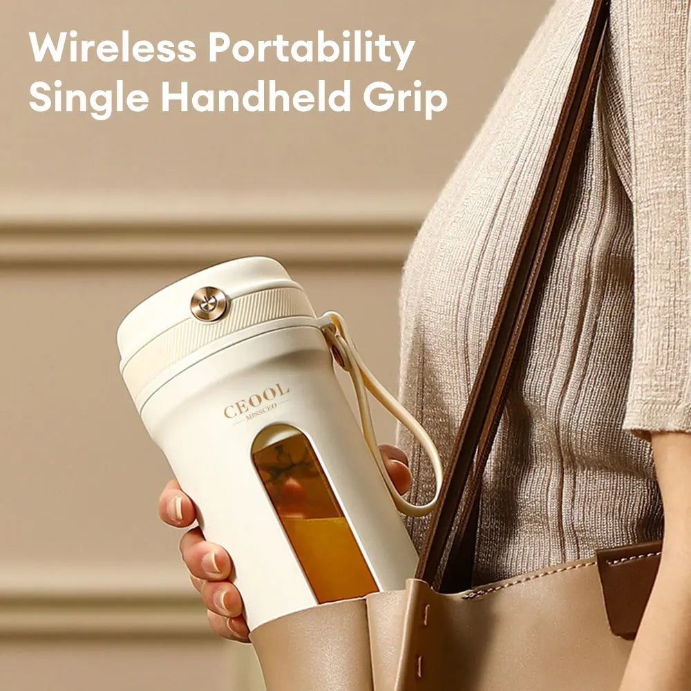 cette tasse rechargeable de 350ml vous permet de créer des boissons saines et délicieuses en quelques secondes. Idéal pour les voyages et les pique-niques