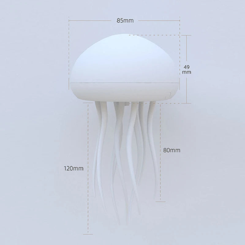 Jellyfish Lamp Voice Control Dancing RGB Gradient Jellyfish Bedside Lamp Rechargeable Table Lamp Touch Sensor Christmas Gift New