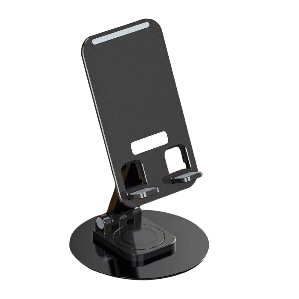 360 Rotating Cell Phone Holder ABS Desktop Folding for cell phone Tablet Cell Phone Stand Lift Telescopic Folding Desktop Stand