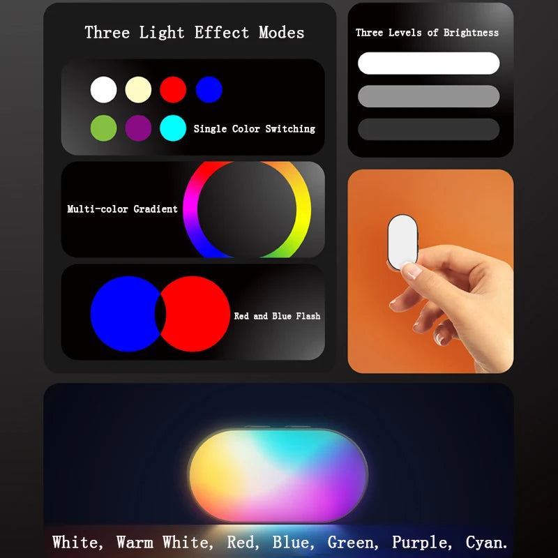 RGB magnétique pour les stabilisateurs de Grimbal La lumière LED portable Gimbal Stabilizer