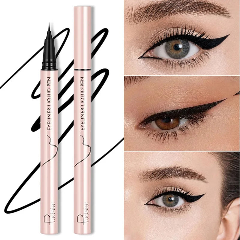 Stylo Eyeliner liquide noir imperméable Ultra-fin Anti-Smudge Durant Lisse Lying Silkworm Eyes Liner Pencils Eye Makeup Tools
