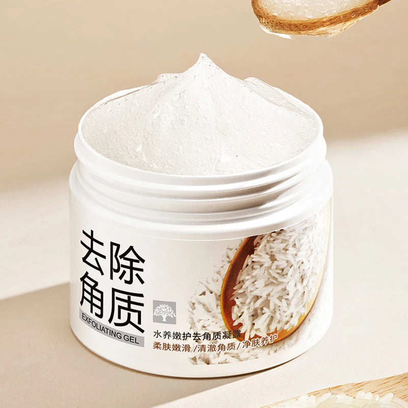 BIOAQUA Gel exfoliant pour le visage au riz blanc Hydratant Soins de la peau nourrissants Gommage pour le visage Crème pour le visage Exfoliants pour le visage Soins de la peau