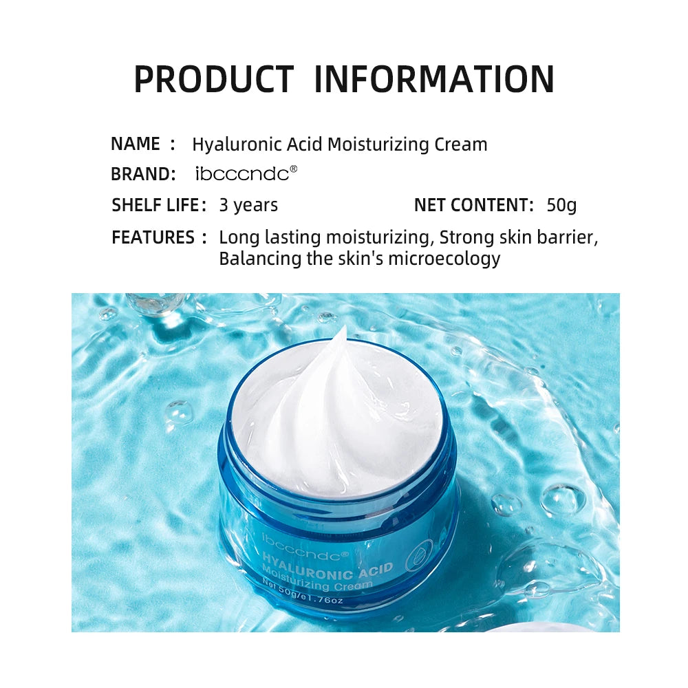 Crème en gel à l'acide hyaluronique Hydratant pour le visage hydratant pour hydrater et lisser la peau extra-sèche Nourrir améliorer le grains de peau