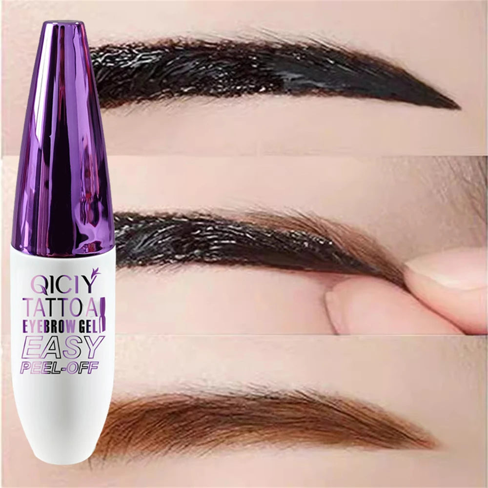 Tatouage d’une durée de 3 jours, types de crème de gel pour sourcils faciles à décoller, cosmétiques imperméables résistants à la transpiration, résistants à la transpiration, longue durée