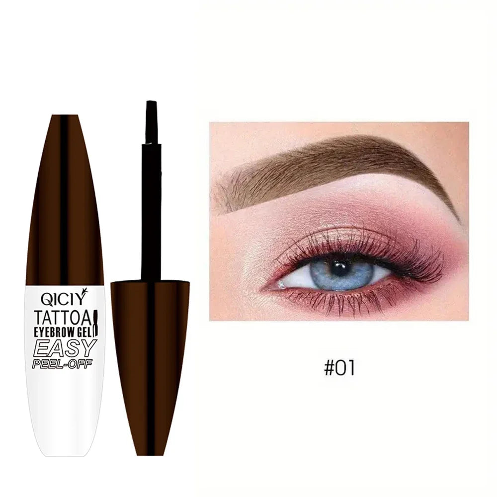 Tatouage d’une durée de 3 jours, types de crème de gel pour sourcils faciles à décoller, cosmétiques imperméables résistants à la transpiration, résistants à la transpiration, longue durée