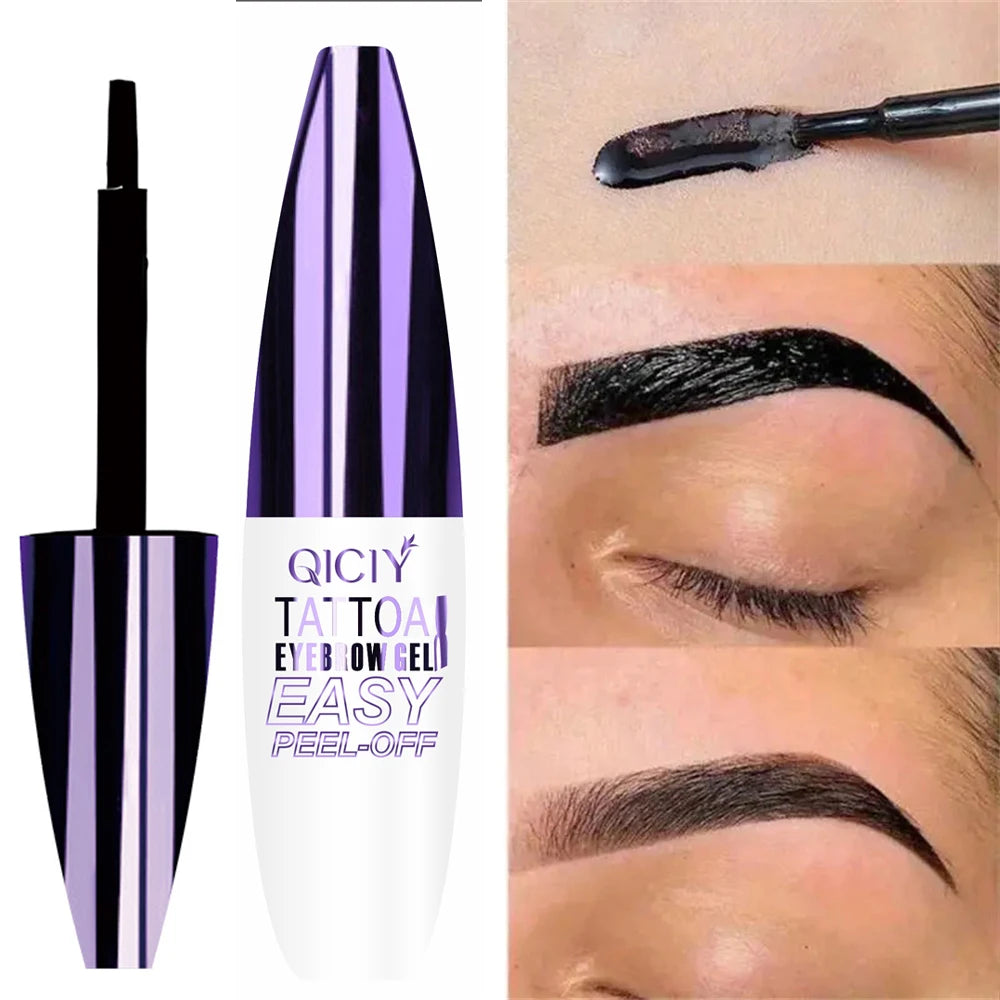 Tatouage d’une durée de 3 jours, types de crème de gel pour sourcils faciles à décoller, cosmétiques imperméables résistants à la transpiration, résistants à la transpiration, longue durée