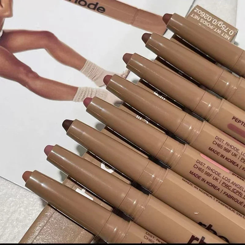 Skin Peptide Lip Liner Peel Tattoo Lipgloss Waterproof Long Lasting Matte Lip Tint Lean Contour Tear-off Lips Stain Cosmetic