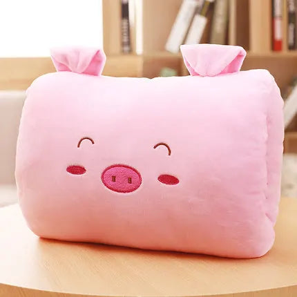 Coussin mignons pour enfants Jouets en peluche de dessin animé d'hiver Chauffe-main, non électrique