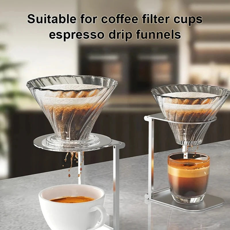 ABUI Support de goutte à goutte en aluminium Support de machine à café expresso en aluminium Support de goutteur de café