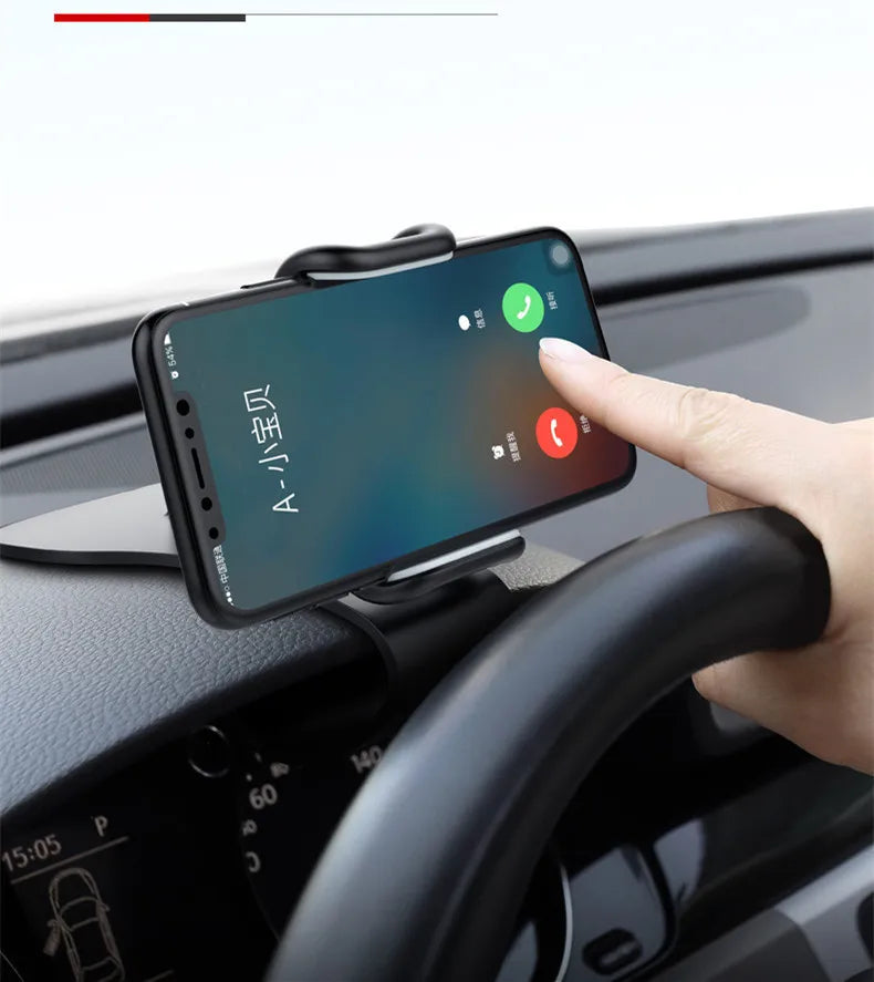 Support de téléphone de voiture rotatif 360 universels pour téléphone portable, tableau de bord de rack de voiture pour prise en main automatique