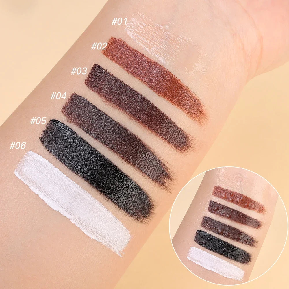 Crème pour sourcils noir brun mat 3D Teinte naturelle.