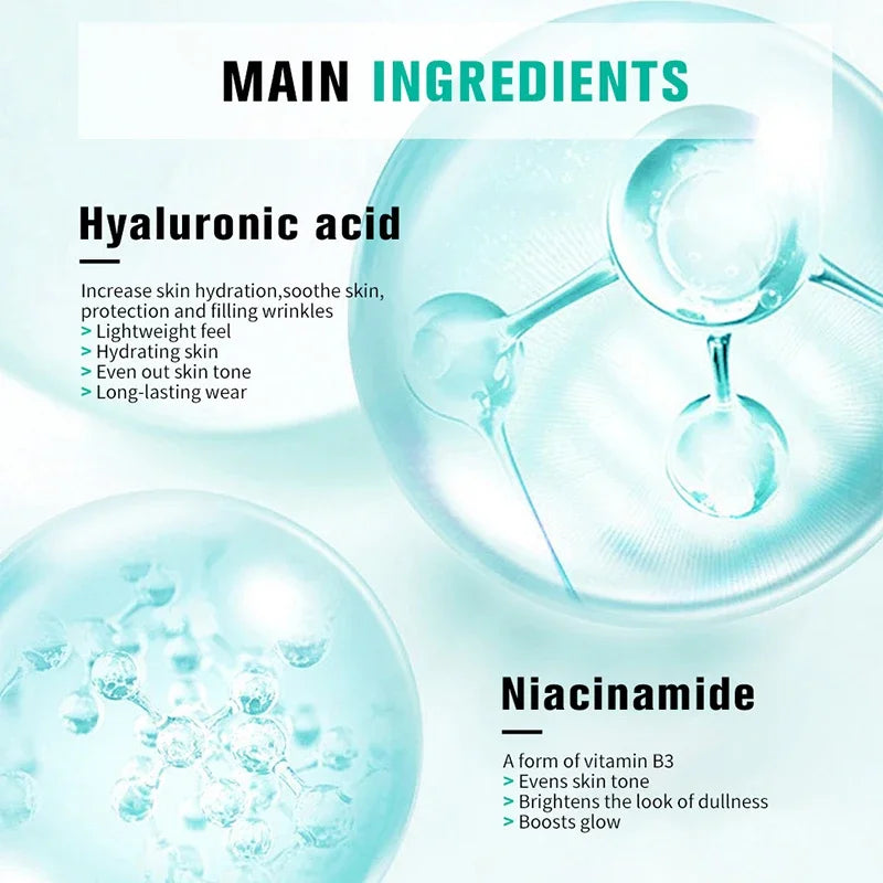 24 ml d'apprêt de maquillage en gel de base de maquillage hautement hydratant pour la peau sèche Rafraîchissant Facile à absorber Pas de poudre Stuck Maquillage naturel