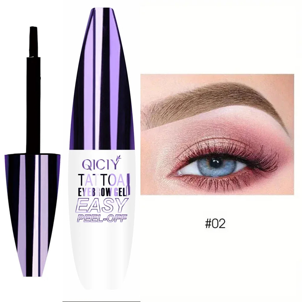 Tatouage d’une durée de 3 jours, types de crème de gel pour sourcils faciles à décoller, cosmétiques imperméables résistants à la transpiration, résistants à la transpiration, longue durée