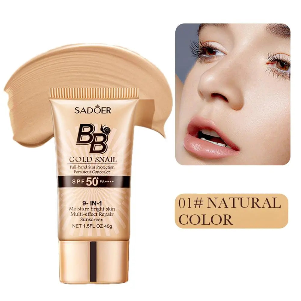 Fond de teint liquide BB crème mat SADOER, non gras, waterproof.