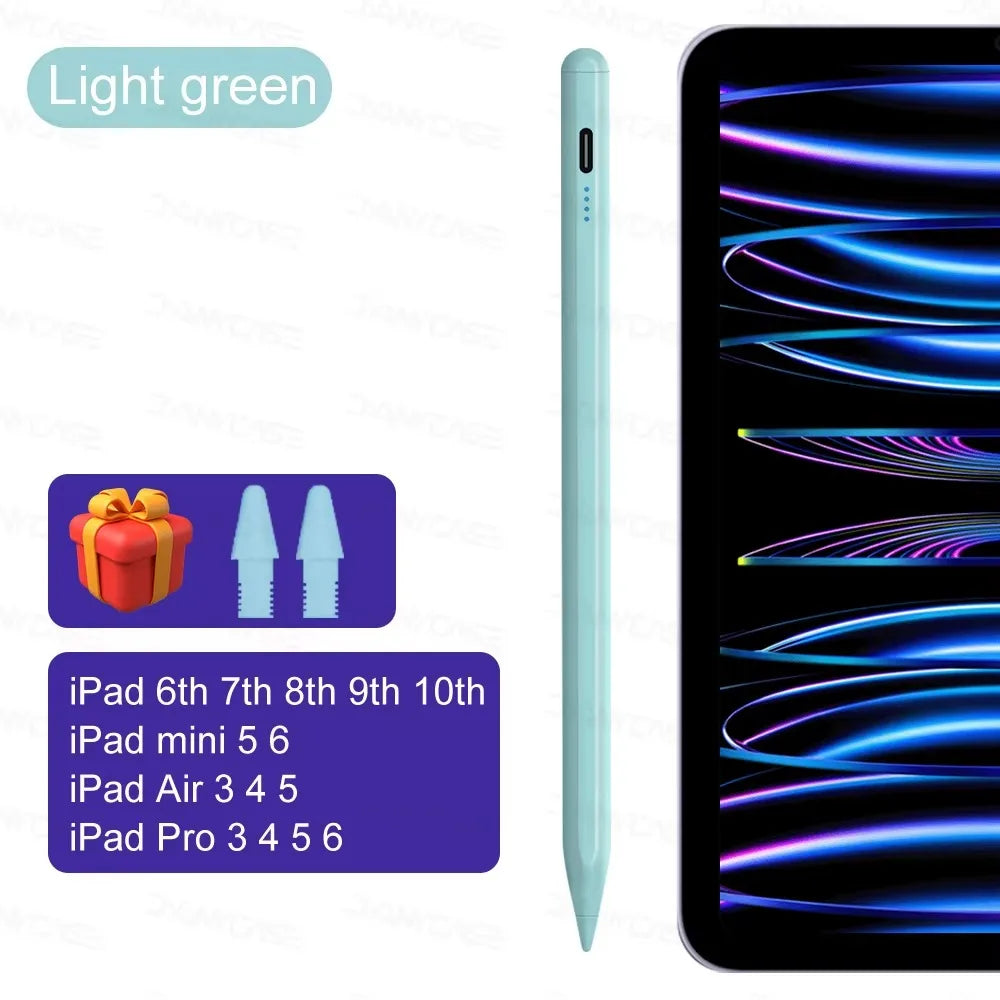 Pour iPad Pencil 10e génération Air 6 M2 Pro M4 Stylus avec inclinaison de la paume, pour iPad Pro 11 12.9 Air 4/5 7/8/9 mini 56 7 Tablette
