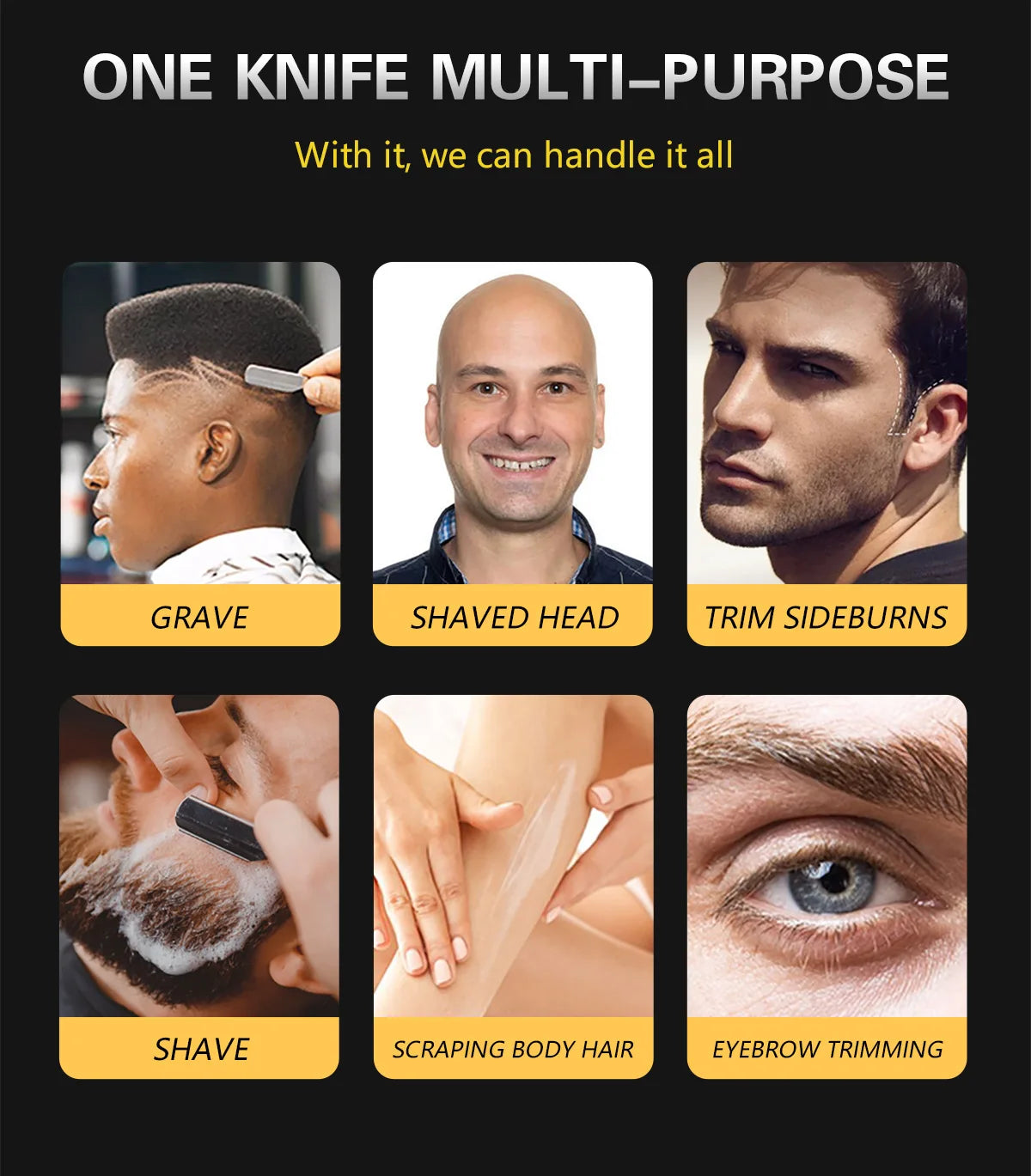 Rasoir Manuel pour Hommes – Rasoir de Sécurité en Acier Inoxydable Rasage précis, durable et élégant – Livré avec 10 lames de rechange