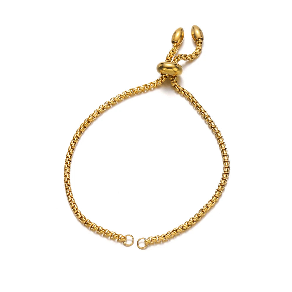 Bracelets Boho Réglables en Acier Inoxydable - Lot de 3