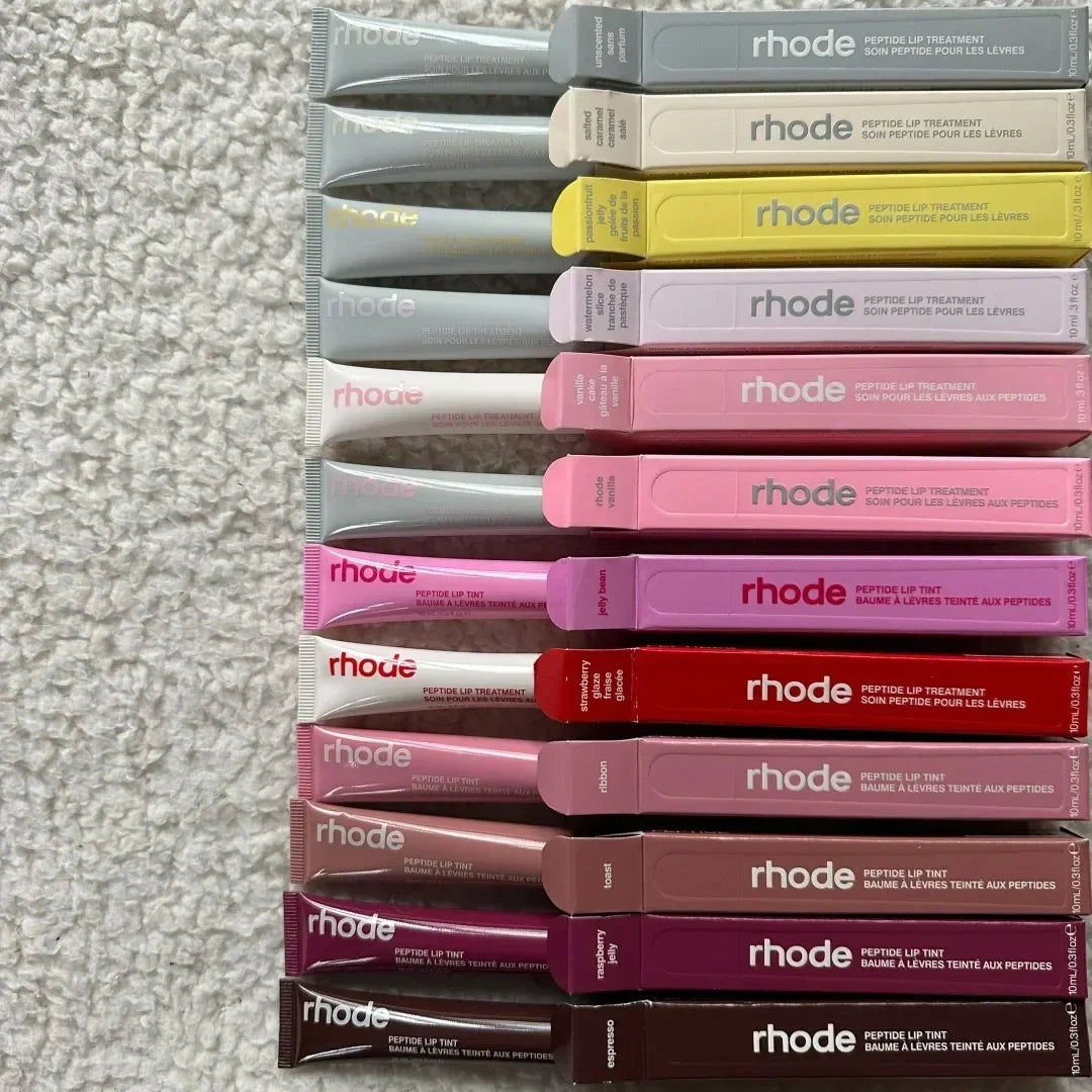 Rhode Peppermint Essence Lipstick Phone Case for IPhone 15 14 13 Pro Max Long Moisturizing Nourishing Silicone Cover Wholesale