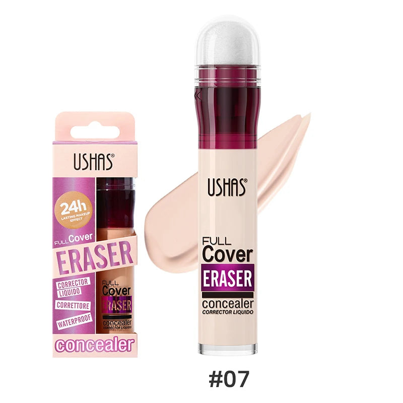 USHAS 12 couleurs tête d'éponge rotative fond de teint liquide anti-correcteur longue durée liquide n'enlève pas le maquillage correcteur imperméable