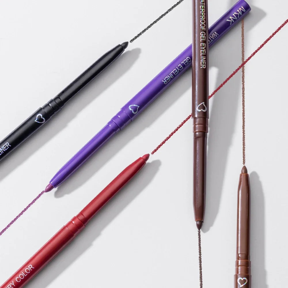 Stylo Eyeliner Imperméable Blanc Noir Marron Crayon À Séchage Rapide Longue durée.