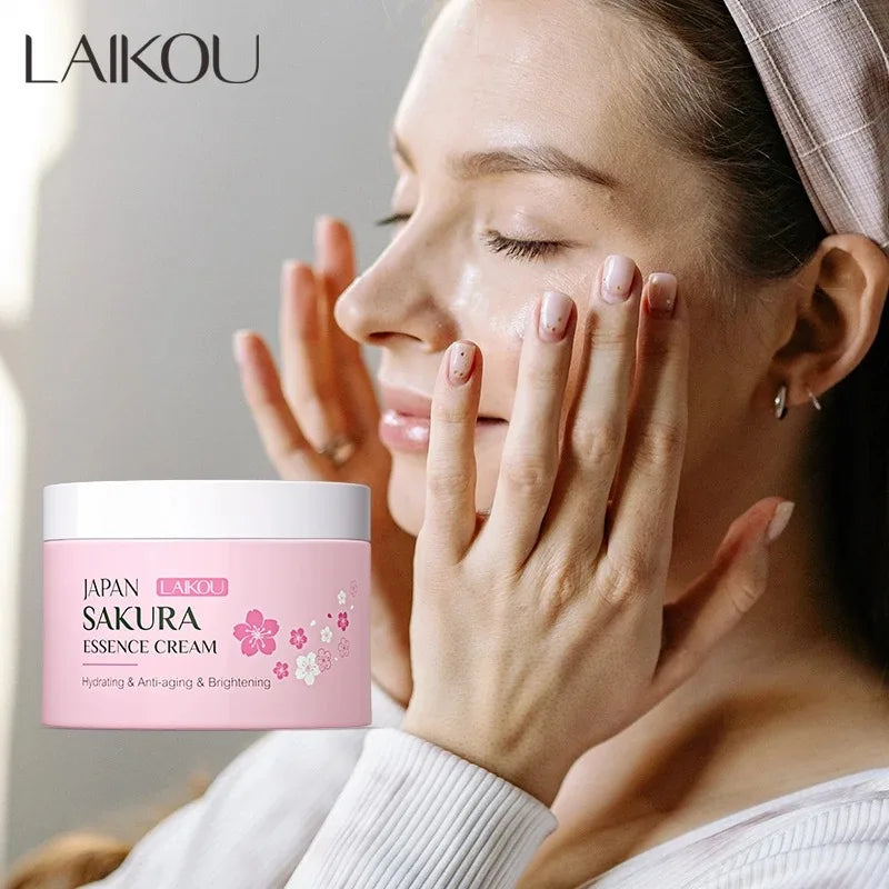 LAIKOU SAKURA Face Cream Smoothing Moisturizer Whitening Nourishing Oil Control Skin Care 25g