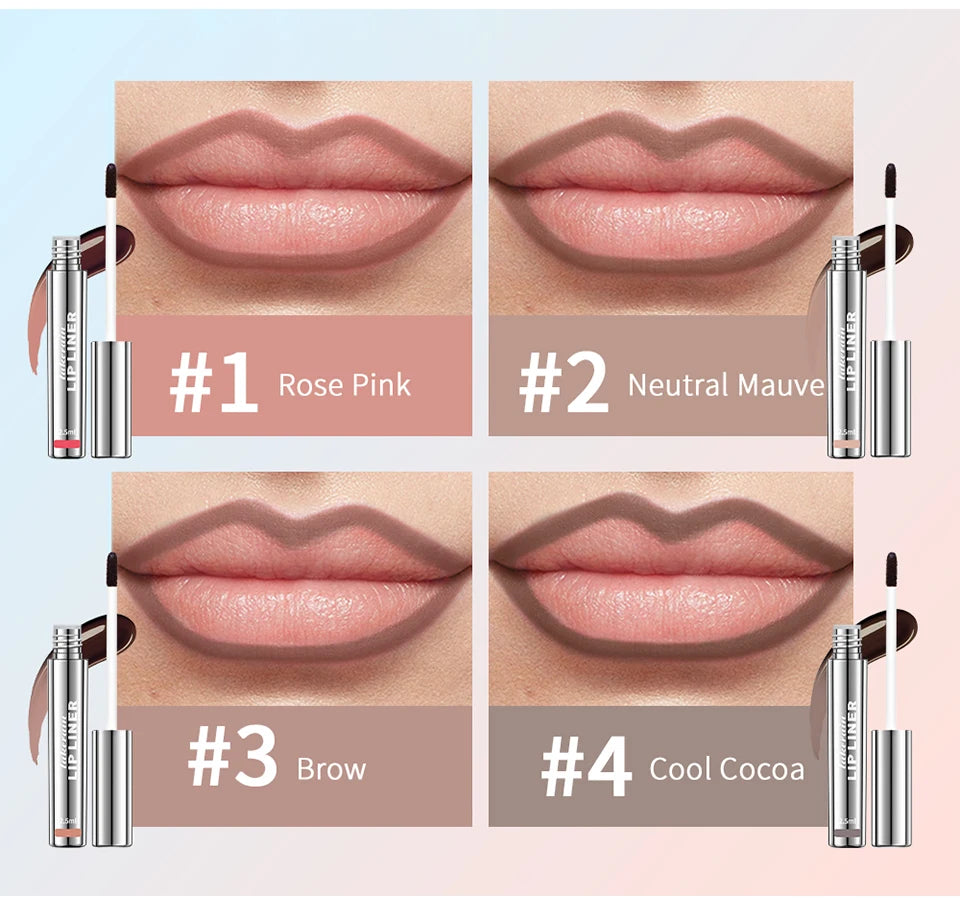Crayon à lèvres imperméable Peel Off Tattoo Lipgloss Imperméable Longue durée Teinte pour les lèvres mates Contour brun Tear-off Lèvres Tache Cosmétique