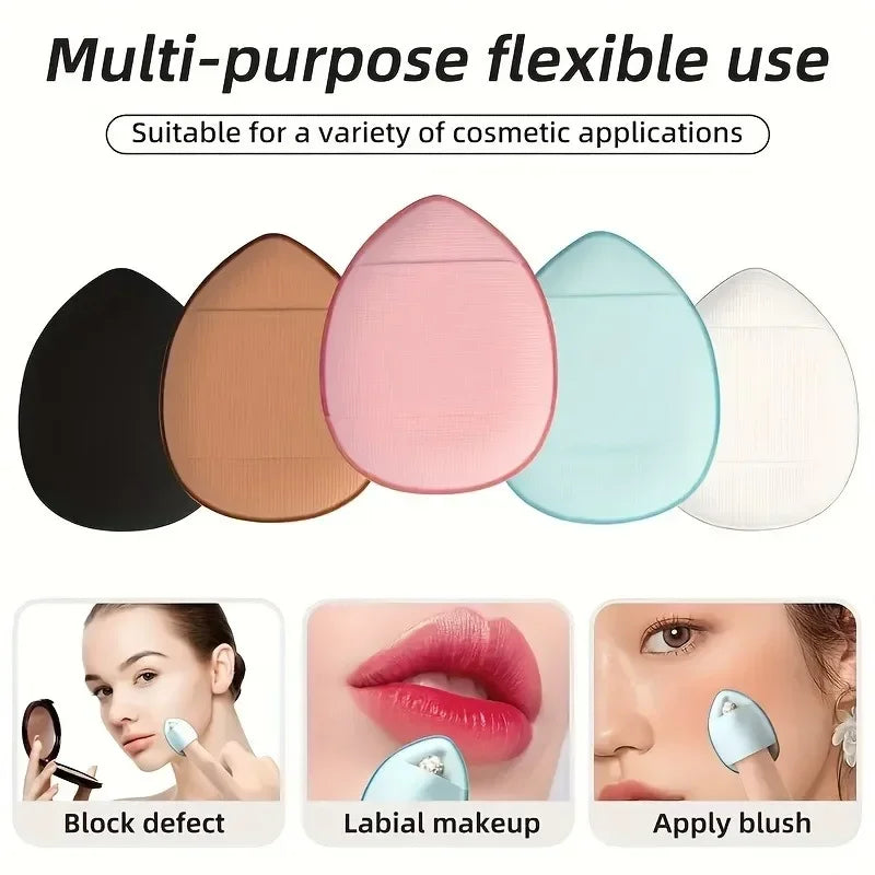 5/10Pcs Mini Finger Puff Foundation Petit Coussin D'Air Poudre Éponge Facial Correcteur BB Crème Applicateur Cosmétique Outils De Maquillage