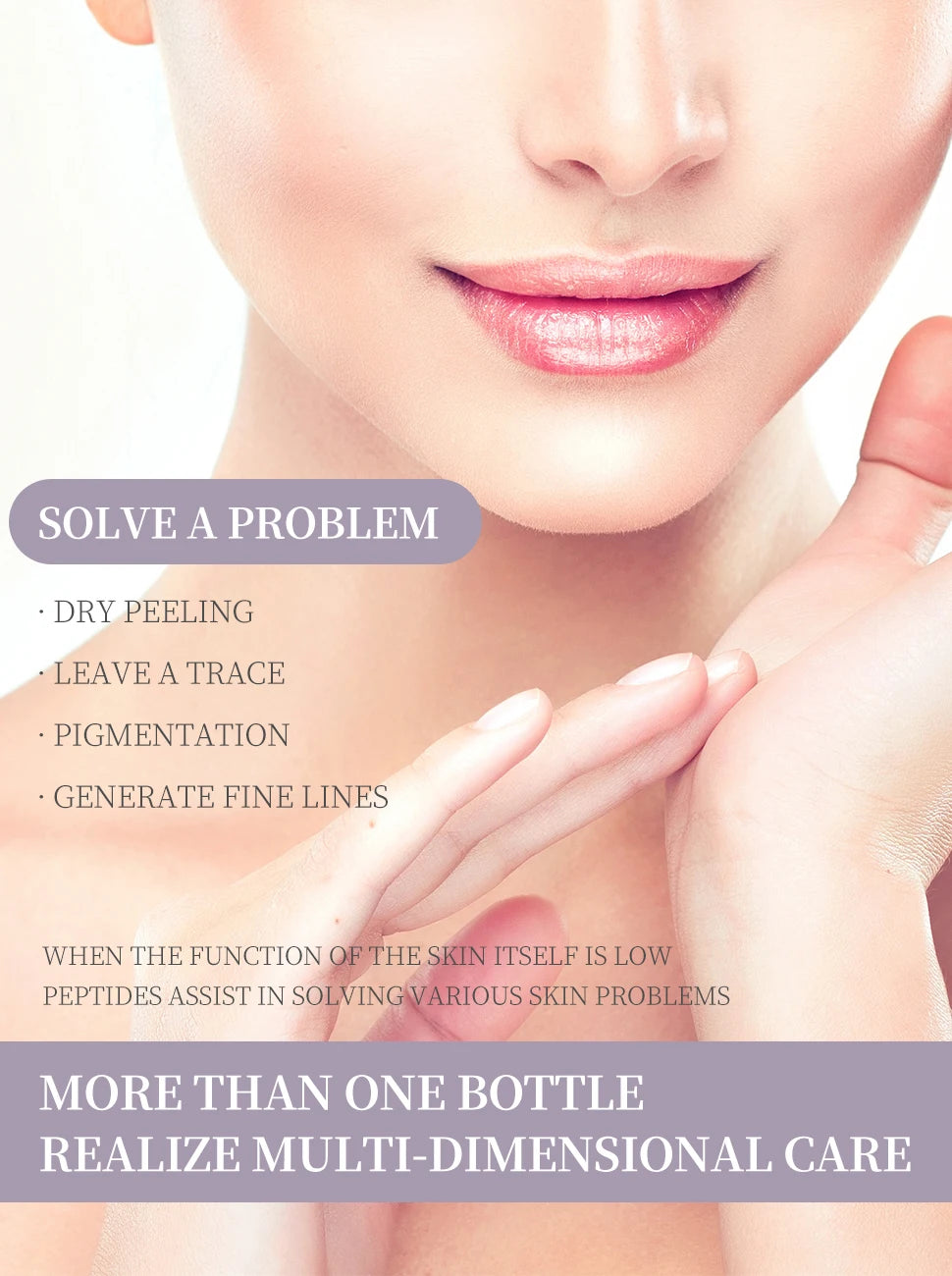 6 Peptide Essence L'ensemble de soins de la peau rafraîchissant.