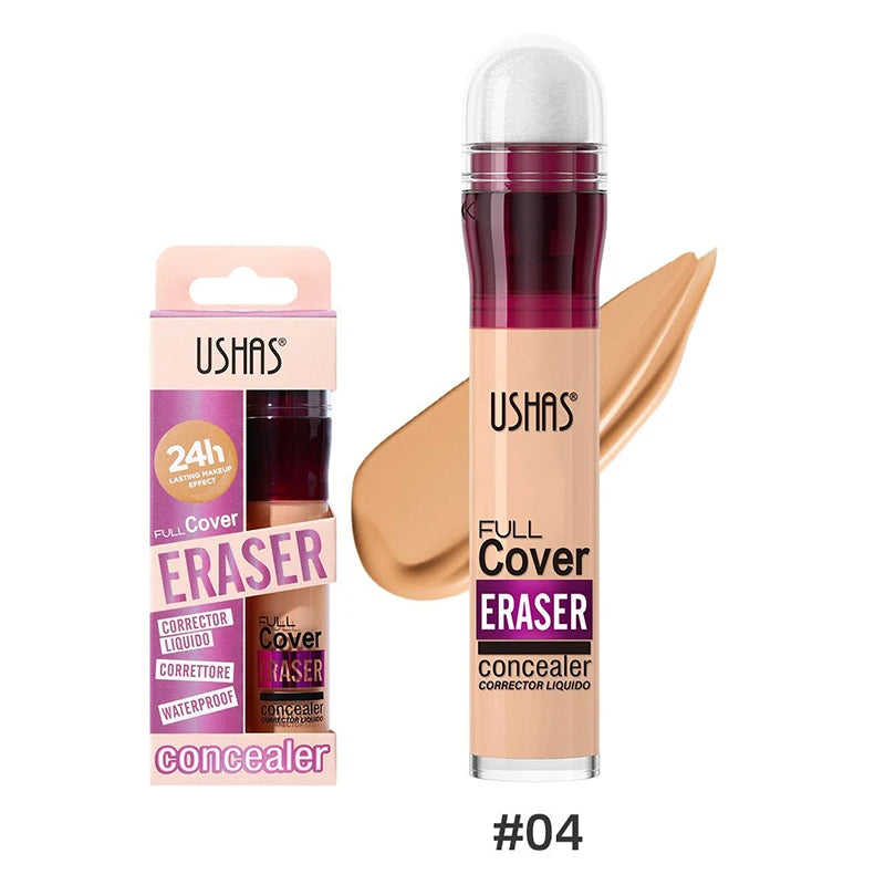 USHAS 12 couleurs tête d'éponge rotative fond de teint liquide anti-correcteur longue durée liquide n'enlève pas le maquillage correcteur imperméable