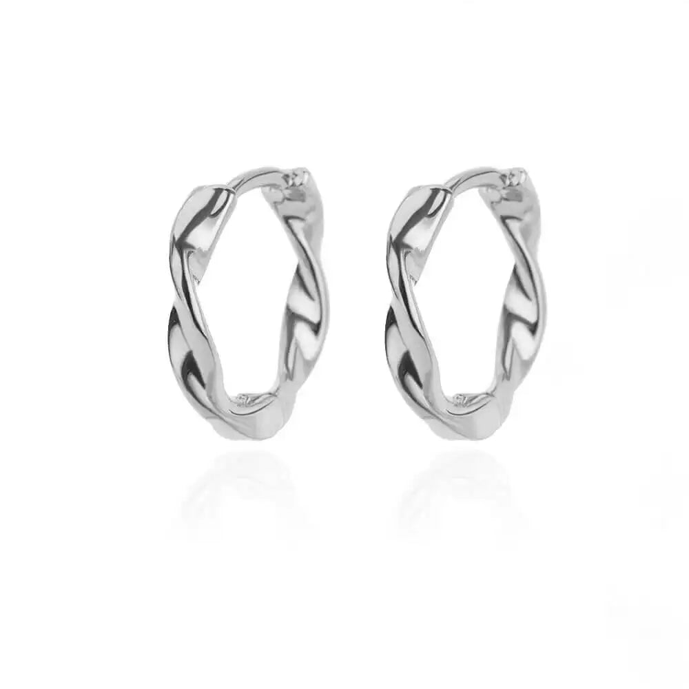 Boucles d'oreilles rondes élégantes pour femmes créoles en acier inoxydable de luxe Vintage Wedding Engagement Aesthetic Jewerly aretes