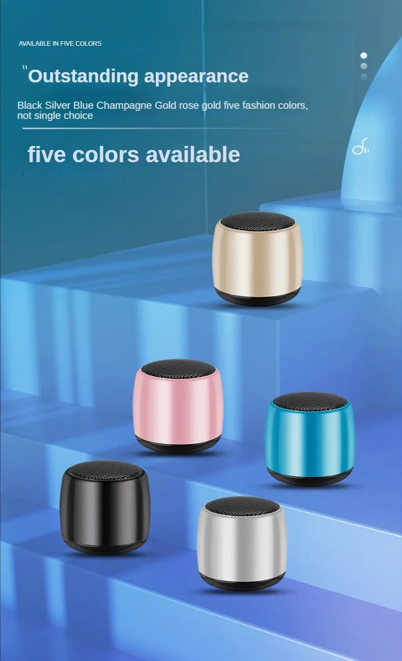Small Wireless Bluetooth Speaker Mini Mobile Phone Subwoofer Outdoor Portable Audio Big Sound Loundspeaker