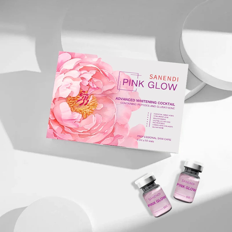 Ampoule Rose Éclat Visage 5 ml – Sérum Éclaircissant à l’Acide Hyaluronique.