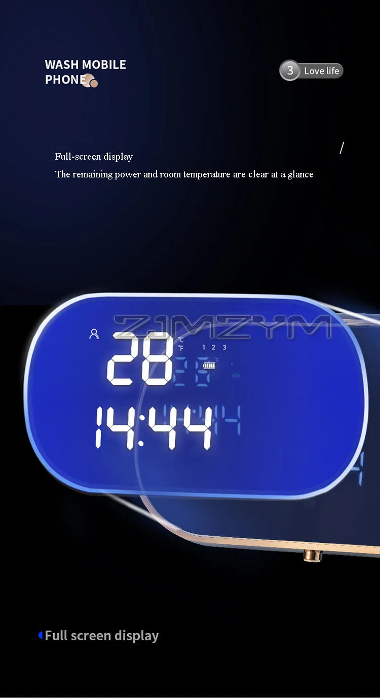 Distributeur de savon intelligent 350ML Distributeur automatique de avec USB Rechargeable