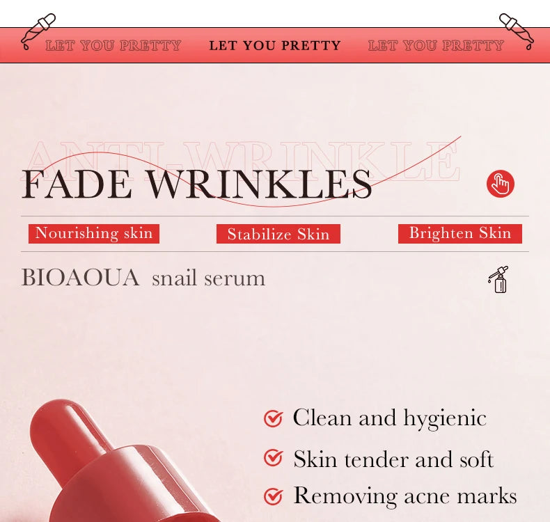 BIOAQUA – Sérum Visage Concentré à la Vitamine C, Rétinol & Acide Hyaluronique, Essence Anti-Âge Éclaircissante.