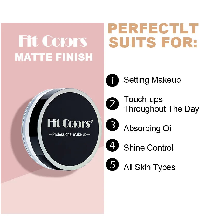 Fit Colors Concealer Smoothing Powder Poudre de maquillage imperméable et résistant