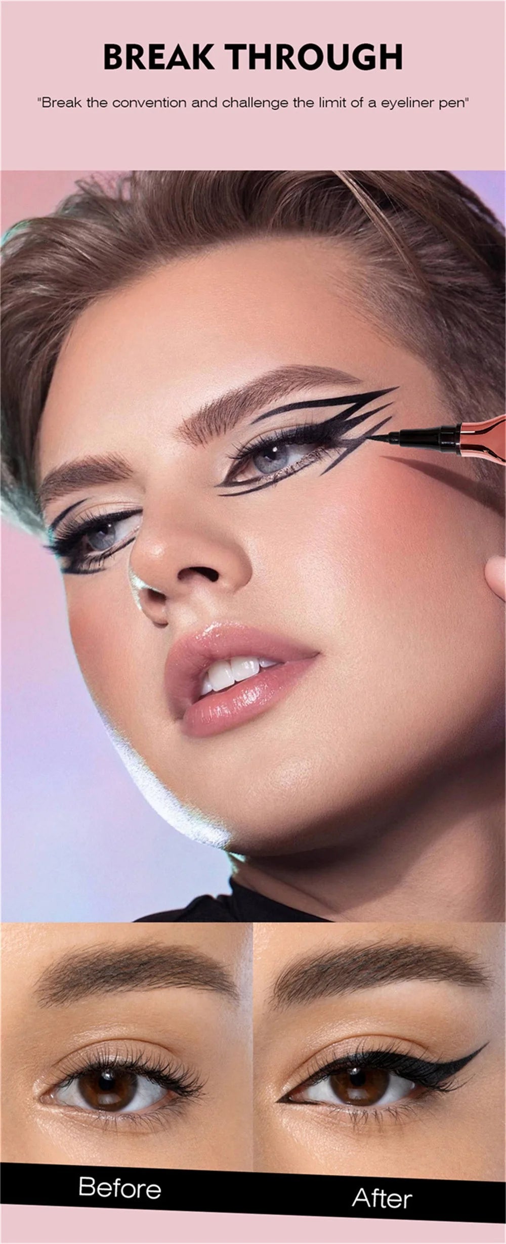 Waterproof Black Liquid Eyeliner Pen Ultra-Fine Anti Smudge Lasting Smooth Lying Silkworm Eyes Liner Pencils Eye Makeup Tools