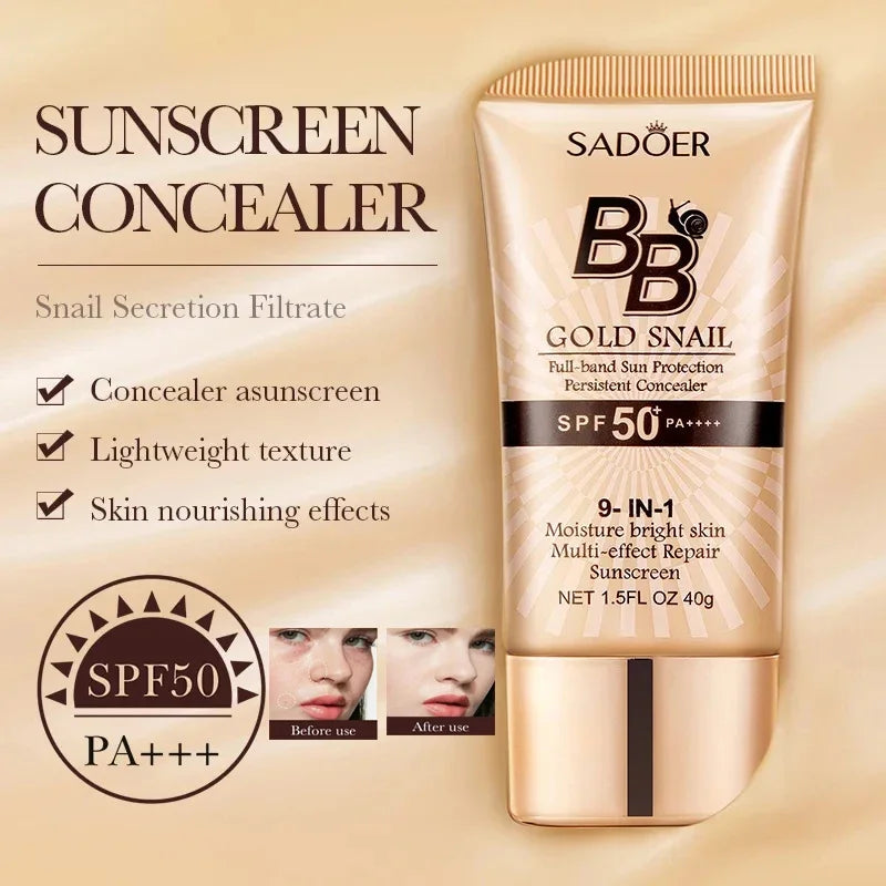 Fond de teint liquide BB crème mat anti-sébum, waterproof, longue tenue.